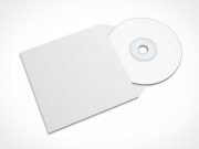 Free Disk & CD Sleeve Cover PSD Mockup