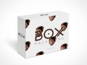 Standing Box Packaging PSD Mockup