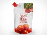 Tomato Ketchup Foil Pouch PSD Mockup Template