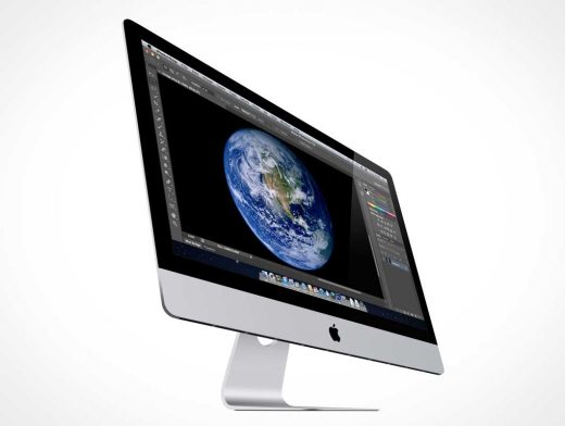 iMac Dramatic Product Shot PSD Mockup