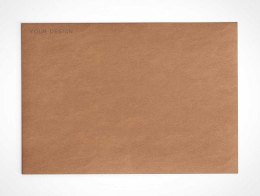 A4 Envelope Recycled Paper PSD Mockup