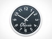 Classic Wall Clock PSD Mockup