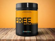 Container Bottle Sport Nutrition PSD Mockup
