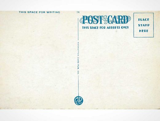 Vintage Postcards Reverse Side PSD Mockups