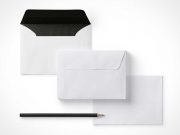 Envelope & Letter / RSVP Announcement Correspondence PSD Mockup