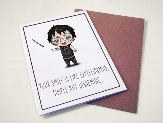 Harry Potter Valentines & Greeting Card PSD Mockup