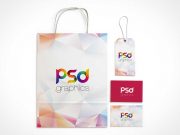 Shopping Bag & Label Brand Identity PSD Mockup