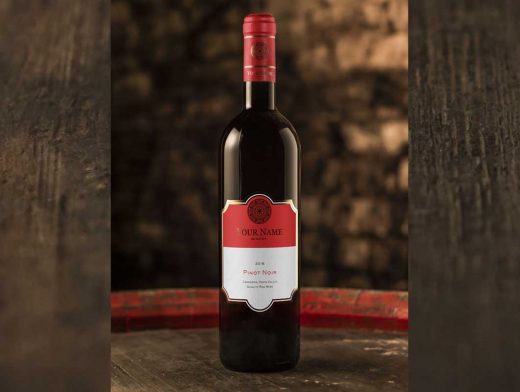 Wine Bottle Bordeaux Product Shots PSD Mockup