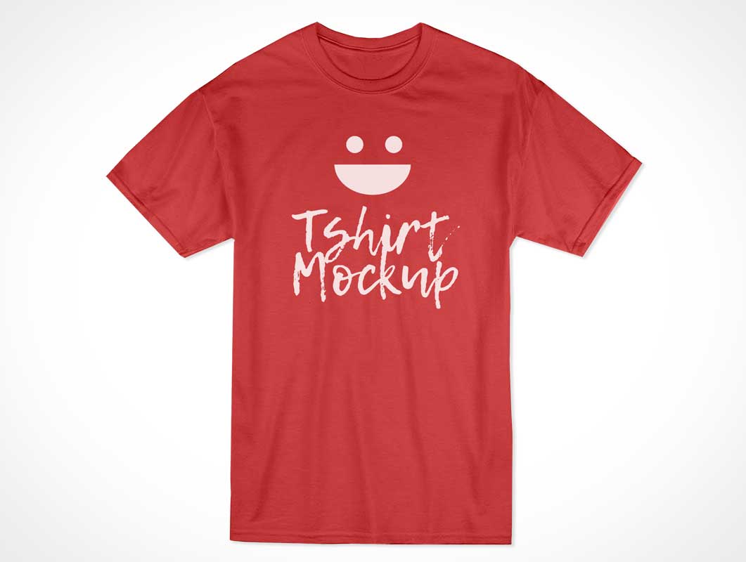 Download Cotton T-Shirt Round Collar Front PSD Mockup - PSD Mockups