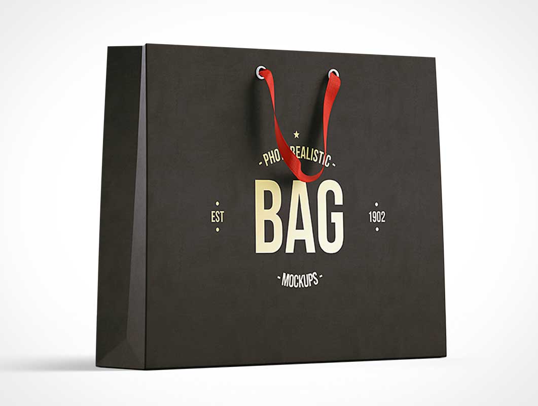 Download Foldable Shopping Bag Front & Side Views PSD Mockup - PSD ...