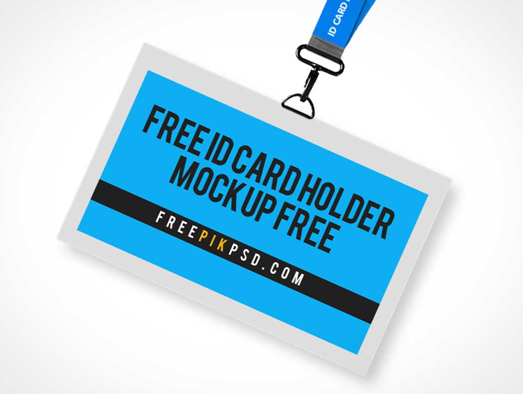 Download Id Card Badge Holder Lanyard Psd Mockup Psd Mockups