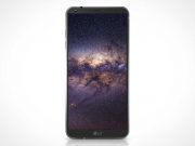 LG G6 Android Smartphone Display PSD Mockup