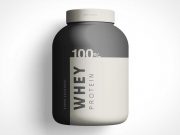 Whey Protein Container Jar Product Label PSD Mockup