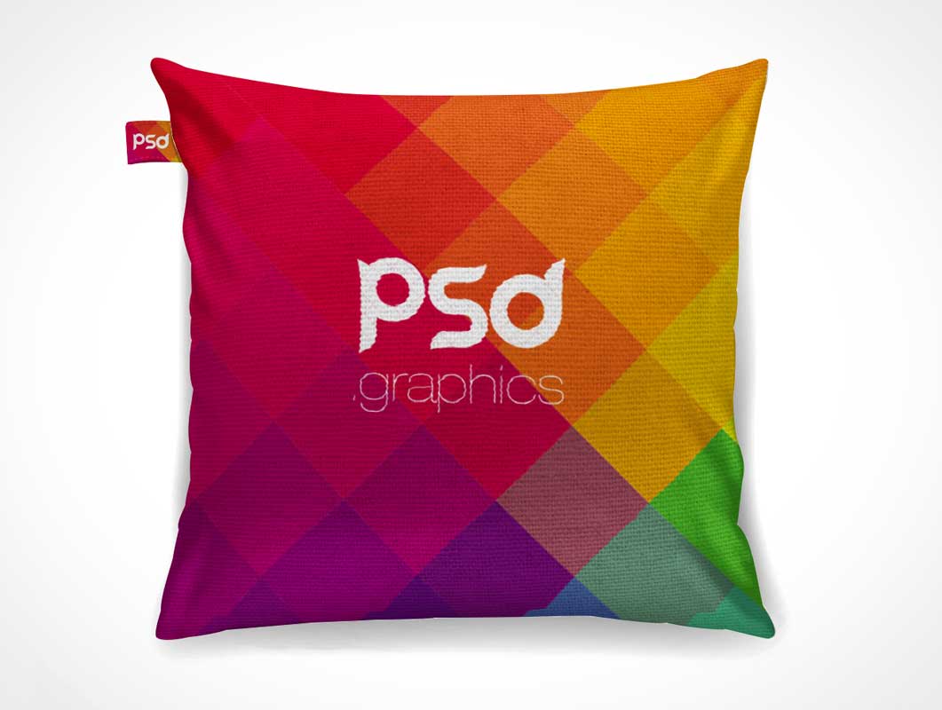 Cushion Throw Pillow PSD Mockup