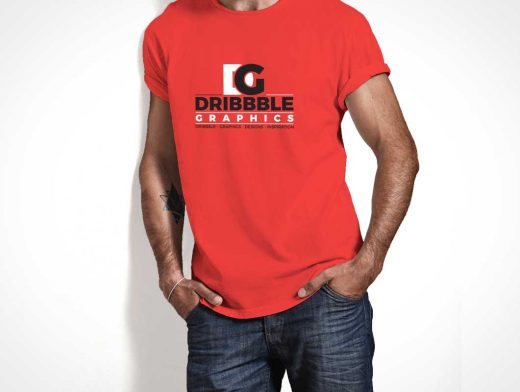 T-Shirt & Jeans Product Branding PSD Mockup