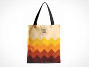 Canvas Style Tote Bag Front & Carry Handles PSD Mockup