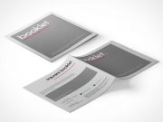 Square Brochure Pamphlet Front & Back Covers PSD Mockup