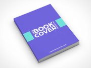 eBook Softcover Front Face Up PSD Mockup