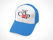 Baseball Cap Headwear With Snapback PSD Mockup