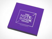 Hardcover Notebook Front Cover PSD Mockup