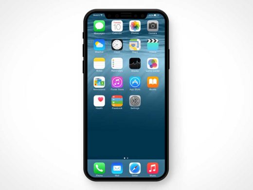 Download iPhone 8 Smartphone Front Display PSD Mockup - PSD Mockups