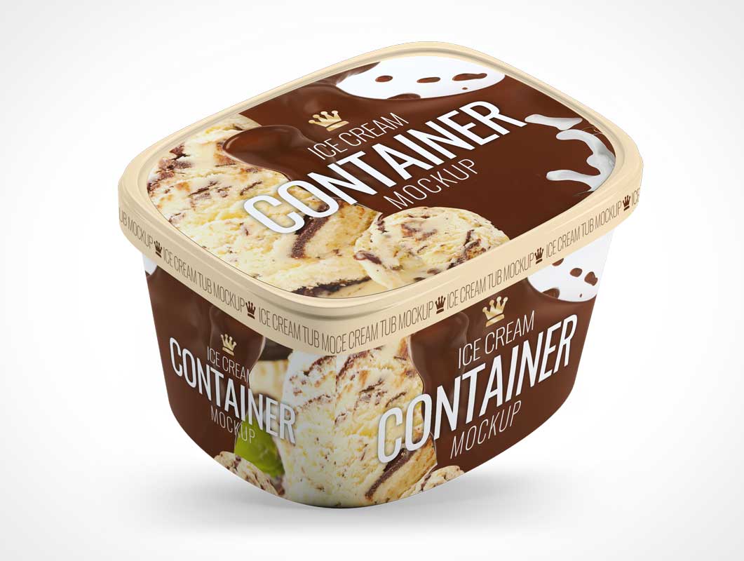 Download 3 Ice Cream Container Tubs PSD Mockup - PSD Mockups