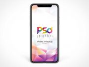 iPhone X Front OLED Screen PSD Mockup