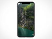 iPhone X Front Screen Display Notch PSD Mockup