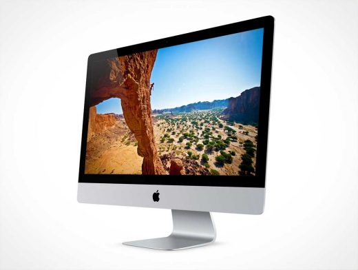 27 Inch Retina Display iMac PSD Mockup