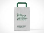 Boutique Paper Shipping Bag Front PSD Mockup