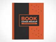 Closed Hardback Front Book Cover PSD Mockup