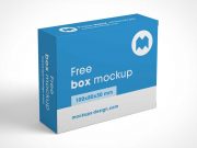 Multiple Views of Small Box Packaging PSD Mockup