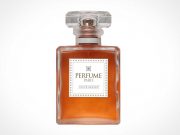 Scented Fragrance Glass Perfume Bottle PSD Mockup