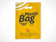 Small Punch Hole Plastic Bag PSD Mockup