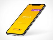 iPhone X Perspective Product Shot PSD Mockup