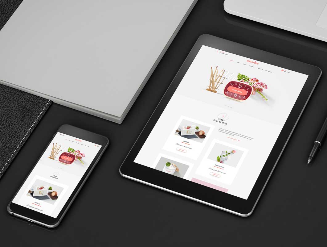 Corporate Stationery Smartphone & Tablet Devices PSD Mockup
