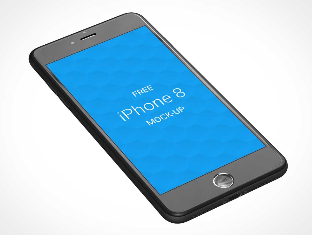 Download Isometric Iphone X Mobile Handset Psd Mockup Psd Mockups