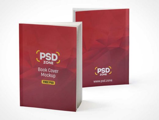 Softcover Catalog Publication Front & Back Covers PSD Mockup