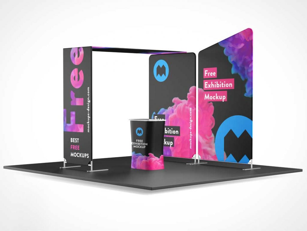 Download Trade Show Booth Display Stand PSD Mockup - PSD Mockups