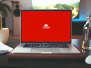 MacBook Pro Laptop Workspace PSD Mockup