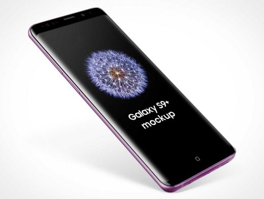 Samsung Galaxy S9 Edge to Edge Screen PSD Mockup