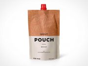 Foil Drink Pouch & Sip Spout PSD Mockup
