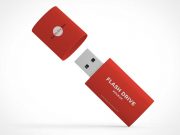 Pocket Chain USB Flash Thumb Drive PSD Mockup