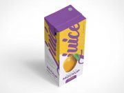 Juice Box Container Packaging PSD Mockup