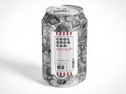 Soft Drink Soda Can & Pull Tab PSD Mockup