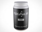 Plastic Protein Powder Canister PSD Mockup