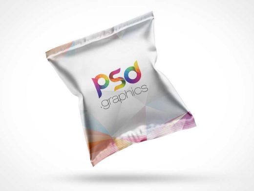 Sealed Packet Pouch Packaging PSD Mockup