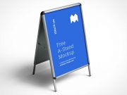 Display Stand Poster Signboard PSD Mockup