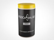Spinnable Disinfectant Wet Wipes Container PSD Mockup