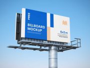 Interstate Outdoor Billboard Advertising PSD Mockup